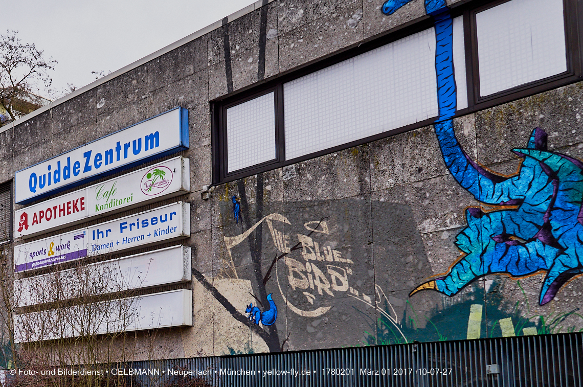 01.03.2017 - die Abrissbaustelle Quiddezentrum in Neuperlach